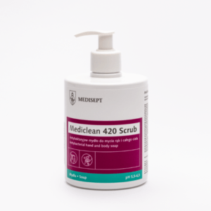 SCRUB 420, ANTI-BACTERIAL LIQUID SOAP FOR HANDS AND BODY