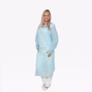 PLASTIC APRON WITH SLEEVES