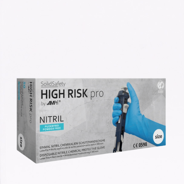 KINDAD, SOLID SAFETY HIGH RISK PRO, NITRIIL, 50 TK 1 KINDAD, SOLID SAFETY HIGH RISK PRO, NITRIIL, 50 TK - Pilt 1